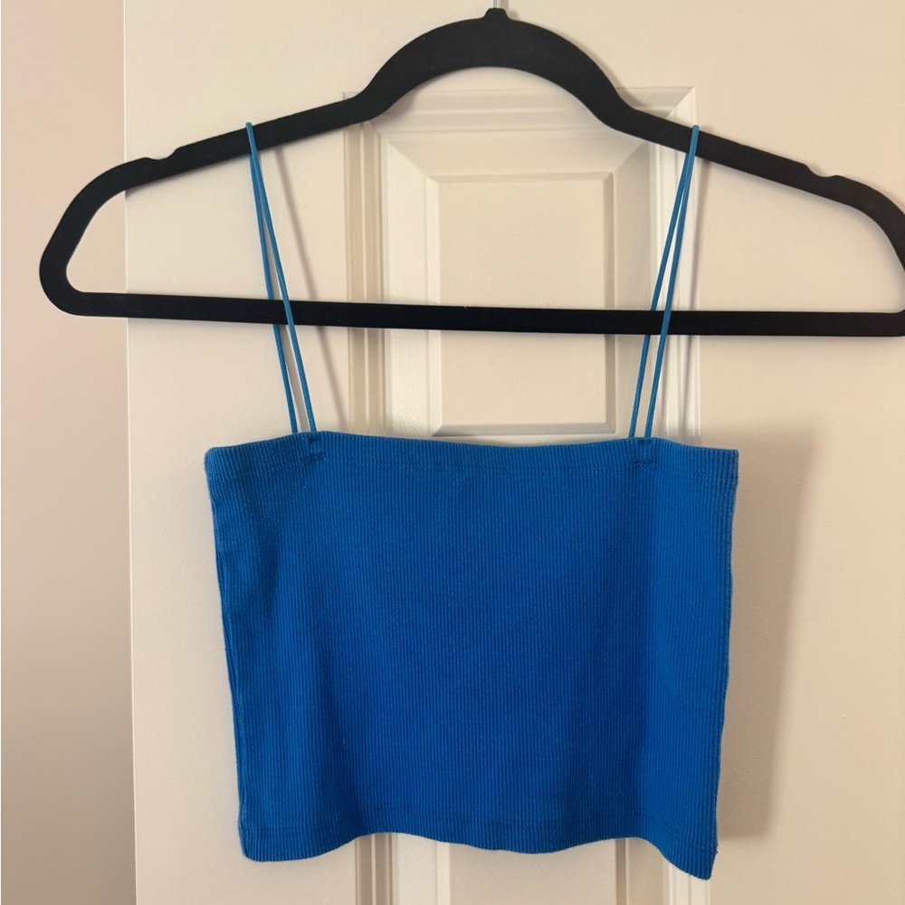 Blue Zara crop top - Picture 1 of 2